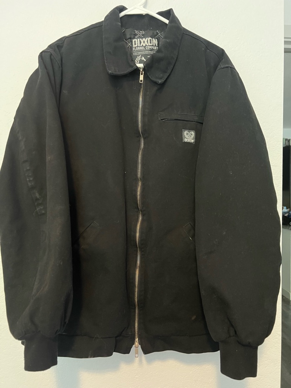 DIXXON Black Zip-Up Bomber Jacket